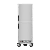33 in. Commercial Insulated Heated Holding/Proofing  Cabinet with 36-Pan Capacity and Solid Dutch Doors in Silver (KM-CHP36-SIDD)